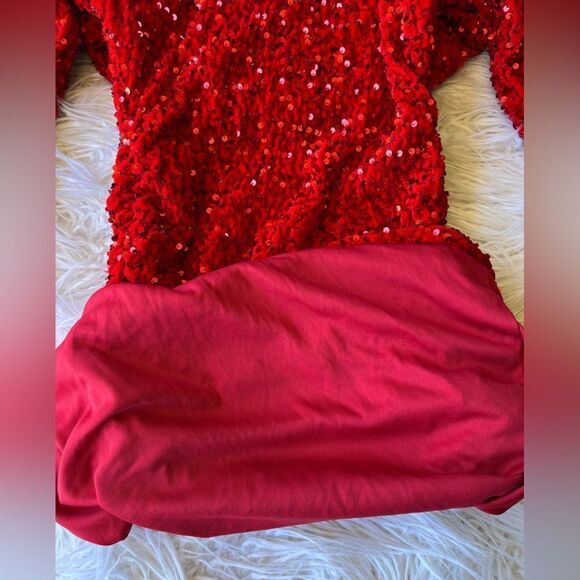 SEQUIN DRESS💫red💫small  - Picture 7 of 7